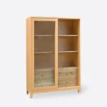 Nowoczesna witryna ze szklanymi frontami przesuwanymi COSTA