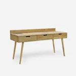 Biurko drewniane na nóżkach z litego drewna AXEL III