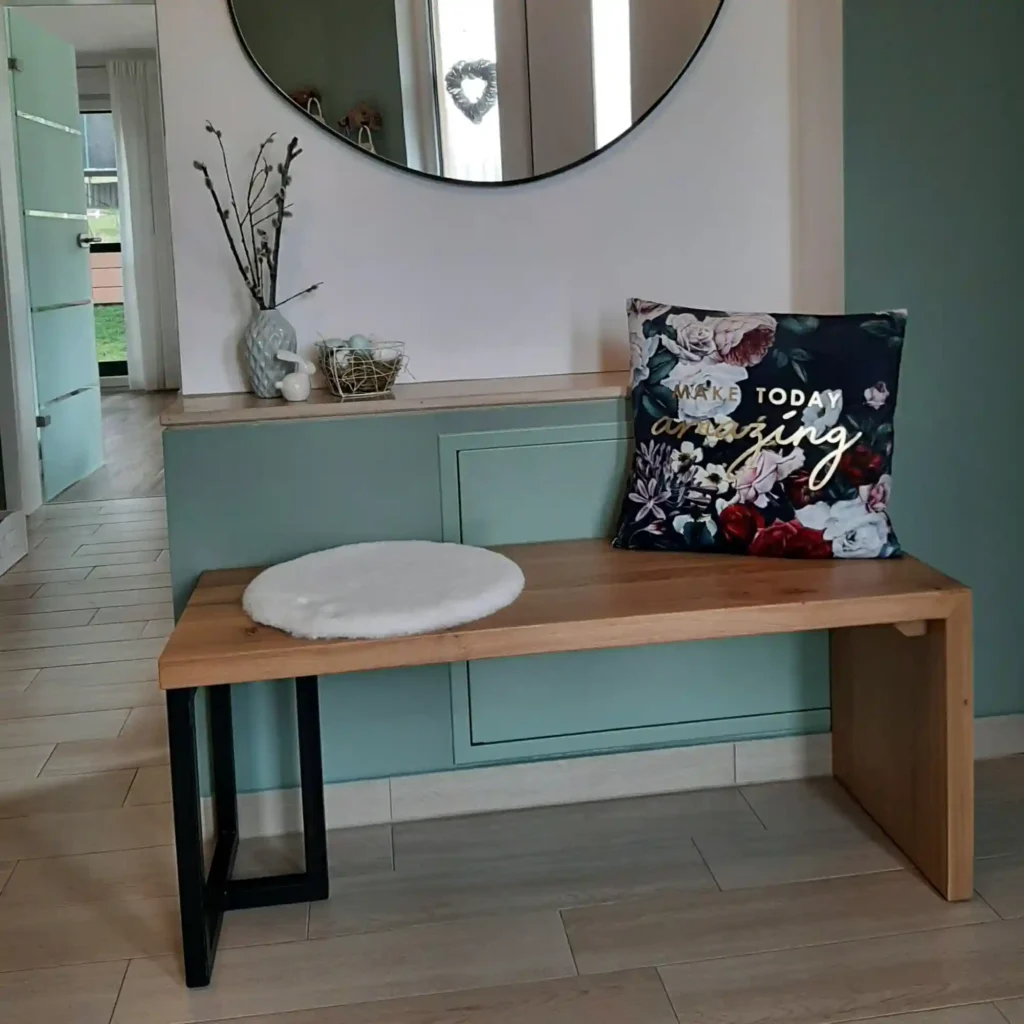 dębowa ława HUGON loft