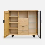 drewniany barek na alkohole na nóżkach DELIO II (2)