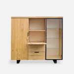 drewniany barek na alkohole na nóżkach DELIO II (4)