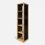 Dębowy słupek regał z półkami MOCCA 1 (4)