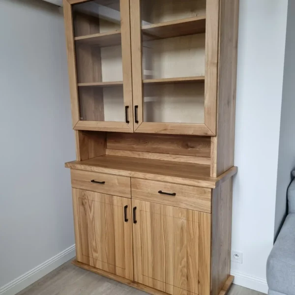 dębowy kredens MONTE lakier naturalny