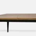 stół dębowy rozkładany z metalową podstawą VIVA (1)