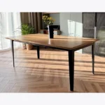 VIVA II 195×100 + dostawka 2×45 lakier miód, stal kolor antracyt (4)