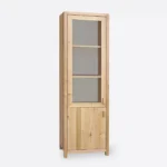 Witryna dębowa przeszklona słupek do salonu DAVOS (2)