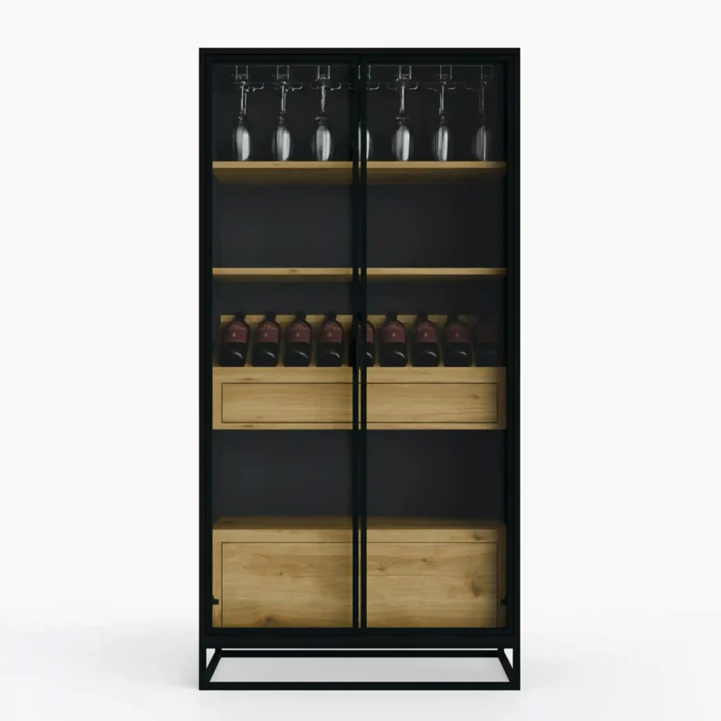 Nowoczesna witryna na alkohol barek do salonu NEMIR II (1)(1)