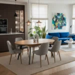 stół z dębowym blatem VITA II (7)