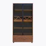 witryna dębowa MERIS V z funkcją barku (2)